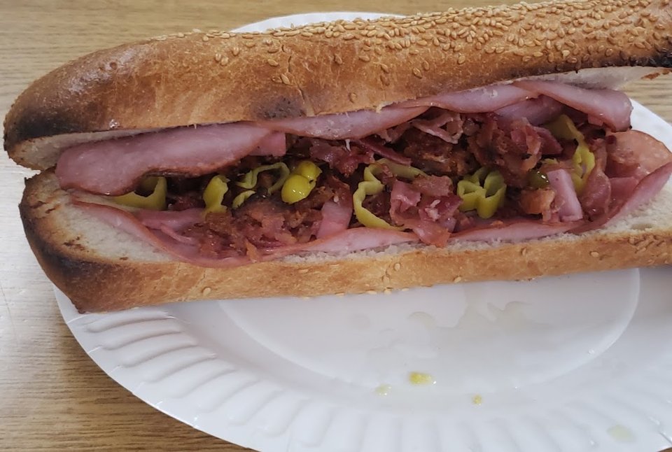 Ham Ham Bacon and Pepperchini Sub